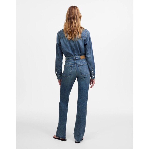 Madewell Womens Petite Relaxed Bootcut Jeans in Concho Wash NWT Size 30P - Picture 5 of 16